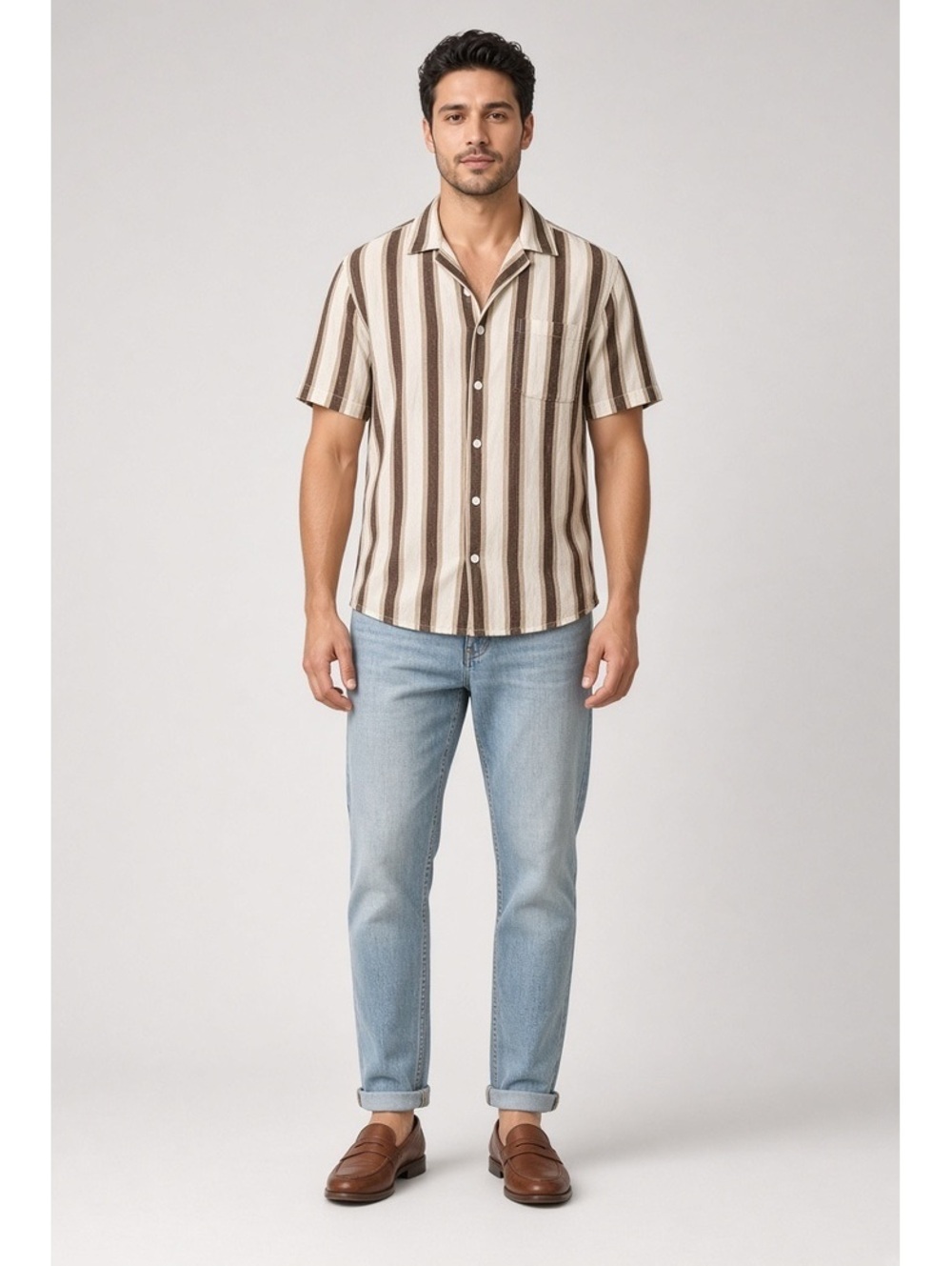Linen blend made in Italy shirt size XL